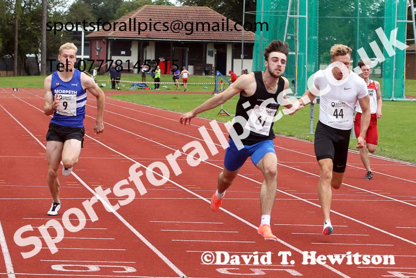100 metres 26, NECAA Open Meeting, Morpeth, Sunday, March 23rd. David T. Hewitson/Sports for All Pics